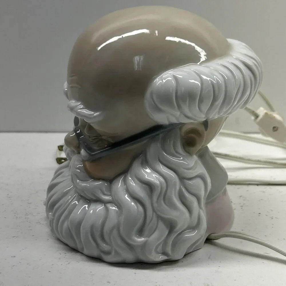 Vintage Santa‎ Claus Head Night Light Christmas Decor